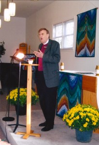 Jack speaking at Holy Cross