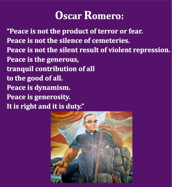 Oscar Romero Peace pastordawn